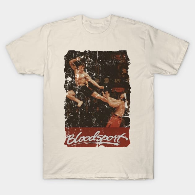 Bloodsport Championship Poster T-Shirt by Dewyse ilust